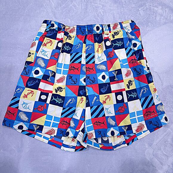 COLUMBIA PFG Backcast II Printed Swim Trunks 6"  Nylon UPF 50 Mens Medium - Picture 2 of 6